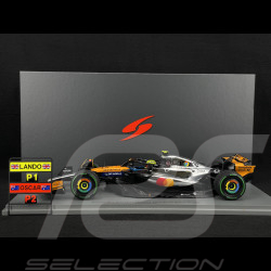 Lando Norris McLaren MCL39 n° 4 Vainqueur GP Grande-Bretagne 2025 F1 avec Pit Board 1/18 Spark 18S1010