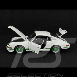 Porsche 911 Carrera RS 2.7 1972 Blanco / Rayas Verdes 1/18 Minichamps 100066020