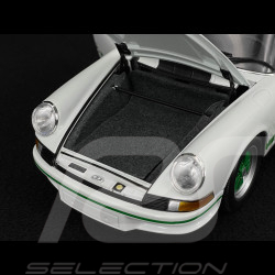 Porsche 911 Carrera RS 2.7 1972 Blanc / Bandes Vertes 1/18 Minichamps 100066020