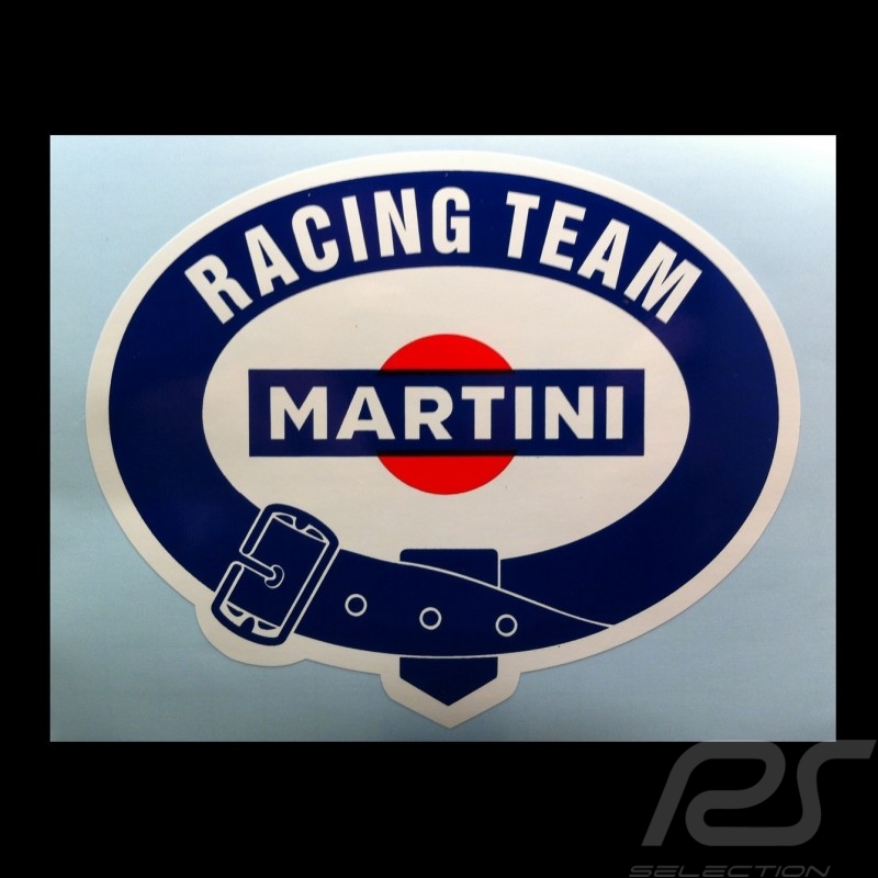 Aufkleber Porsche Martini Racing Team 13.5 X 11 cm