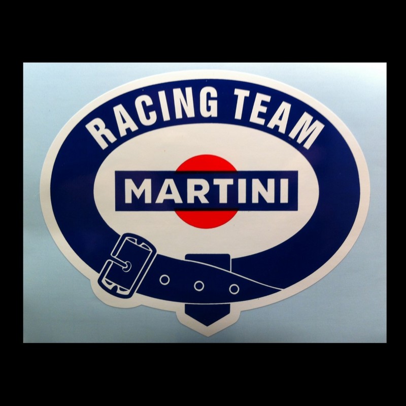 Aufkleber Porsche Martini Racing Team 13.5 X 11 cm