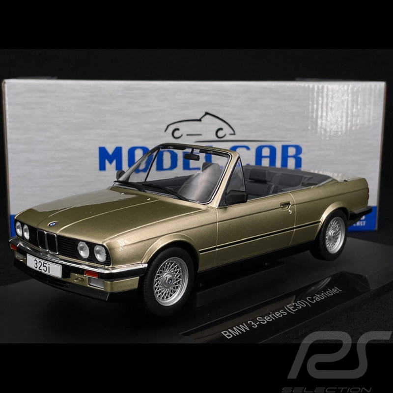 BMW 325i E30 Cabriolet 1985 Beige Métallique 1/18 Model Car Group MCG18544