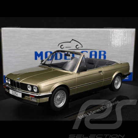 BMW 325i E30 Cabriolet 1985 Beige Métallique 1/18 Model Car Group MCG18544