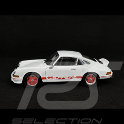 Porsche 911 Carrera RS 2.7 1973 Blanc / Bandes Rouges 1/18 Welly 18044W