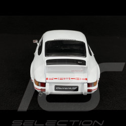 Porsche 911 Carrera RS 2.7 1973 Blanc / Bandes Rouges 1/18 Welly 18044W