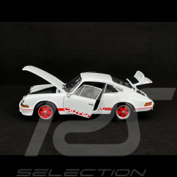 Porsche 911 Carrera RS 2.7 1973 Blanc / Bandes Rouges 1/18 Welly 18044W