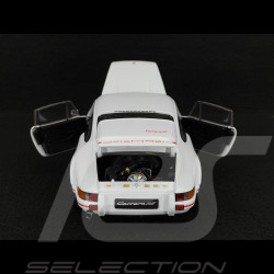 Porsche 911 Carrera RS 2.7 1973 Blanc / Bandes Rouges 1/18 Welly 18044W