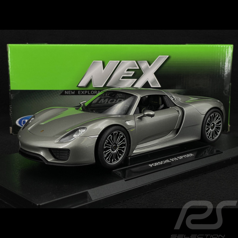 Porsche 918 Spyder 2014 Argent 1/18 Welly 18051HGR
