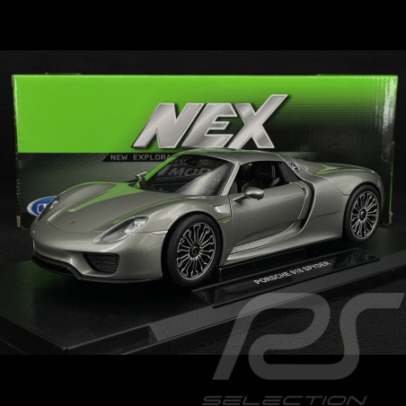 Porsche 918 Spyder 2011 Argent 1/18 Welly 18051HGR