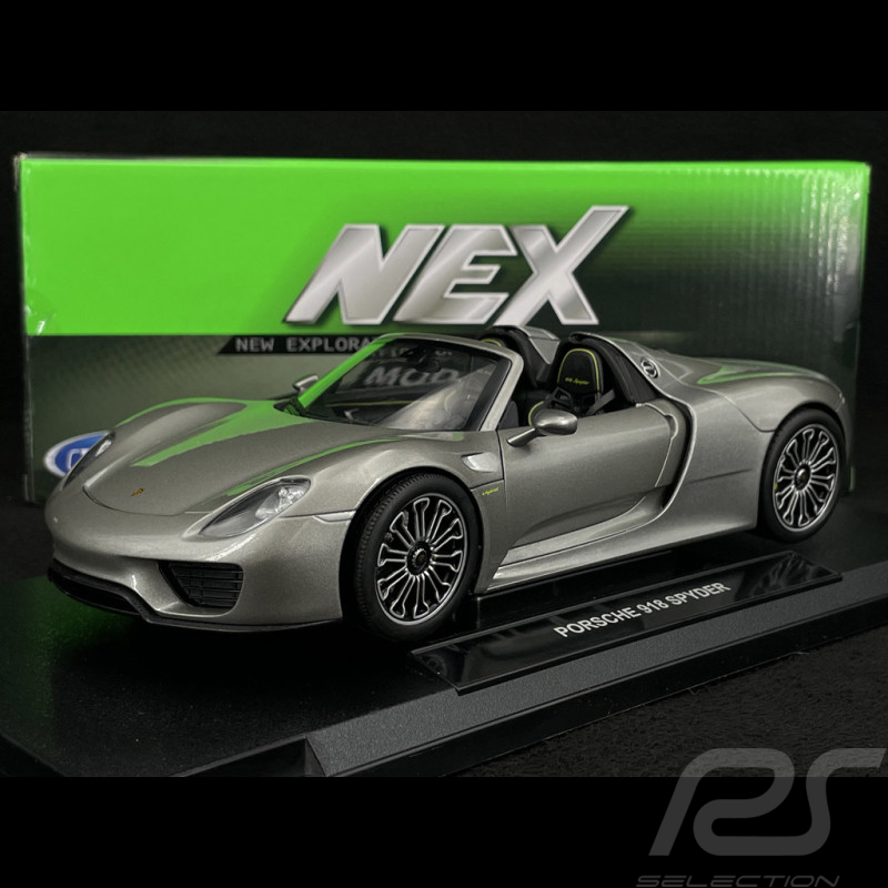 Porsche 918 Spyder 2011 Argent 1/18 Welly 18051C