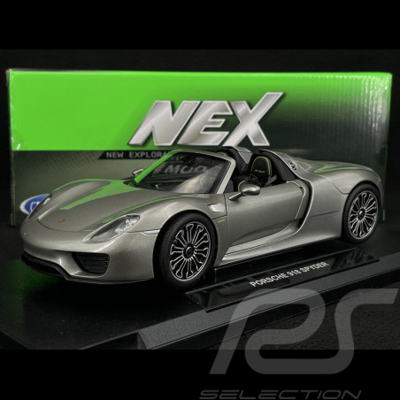 Porsche 918 Spyder 2011 Argent 1/18 Welly 18051C