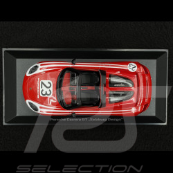 Porsche Carrera GT 2005 n° 23 Salzburg Design Rouge / Blanc 1/43 Minichamps MAP02030025