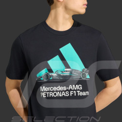 T-shirt Mercedes AMG Petronas F1 Team Graphique Adidas Noir KU9748 - mixte