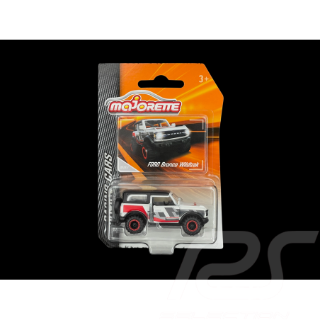 Ford Bronco Wildtrak Blanc Rouge Noir Racing Cars 1/59 Majorette 212084009SMO