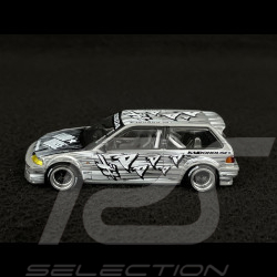 Honda Civic EF Kaido Manga V1 1987 Gris Plateado 1/64 Mini GT KHMG260