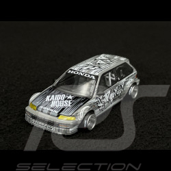 Honda Civic EF Kaido Manga V1 1987 Silver Grey 1/64 Mini GT KHMG260