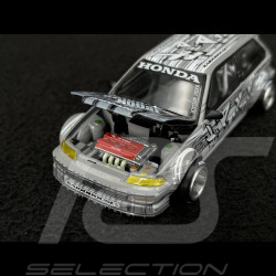 Honda Civic EF Kaido Manga V1 1987 Silbergrau 1/64 Mini GT KHMG260