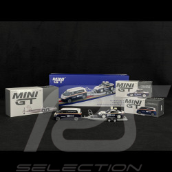 Set Porsche 911 Dakar Type 992 n° 718 Roughroads 2025 avec Volkswagen ID Buzz 1/64 Mini GT MGTS0019