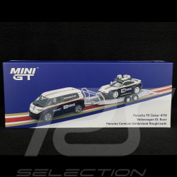 Porsche Set 911 Dakar Typ 992 n° 718 Roughroads 2025 mit Volkswagen ID Buzz 1/64 Mini GT MGTS0019