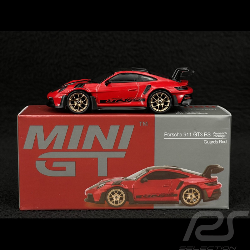Porsche 911 GT3 RS Type 992 2022 Weissach Package Guards Red 1/64 Mini GT MGT01060-L