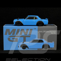 Nissan Skyline C10 GT-R LB-Works Hakosuka Coupe 2015 Baby Blue 1/64 Mini GT MGT01169-R