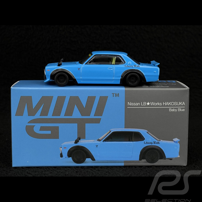 Nissan Skyline C10 GT-R LB-Works Hakosuka Coupe 2015 Baby Blue 1/64 Mini GT MGT01169-R