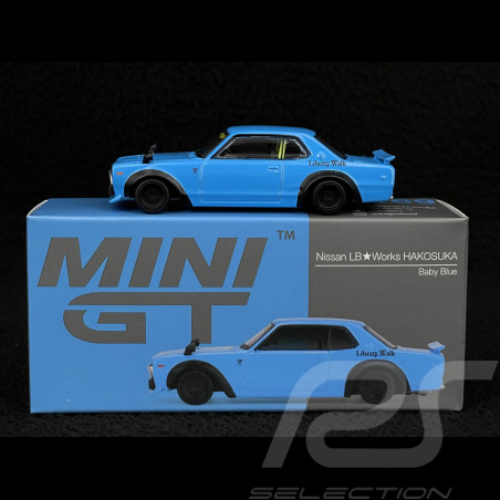 Nissan Skyline C10 GT-R LB-Works Hakosuka Coupe 2015 Baby Blue 1/64 Mini GT MGT01169-R