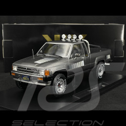 Toyota Hilux Xtra Cab 4x4 1985 Grey Metallic 1/18 KK Scale KKDC181563