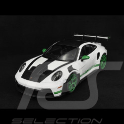 Porsche 911 GT3 RS Type 992 2022 Tribute To 1972 Carrera RS Weissach Package White / Python Green Stripes 1/12 Norev 127535