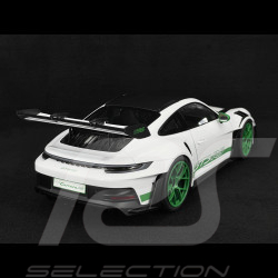 Porsche 911 GT3 RS Type 992 2022 Tribute To 1972 Carrera RS Weissach Package White / Python Green Stripes 1/12 Norev 127535