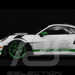 Porsche 911 GT3 RS Type 992 2022 Tribute To 1972 Carrera RS Pack Weissach Blanc / Bandes Vert Python 1/12 Norev 127535