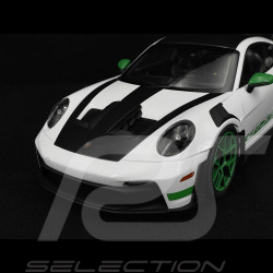 Porsche 911 GT3 RS Type 992 2022 Tribute To 1972 Carrera RS Weissach Package White / Python Green Stripes 1/12 Norev 127535
