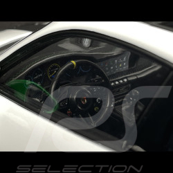 Porsche 911 GT3 RS Type 992 2022 Tribute To 1972 Carrera RS Weissach Package White / Python Green Stripes 1/12 Norev 127535
