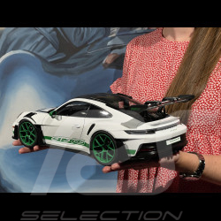 Porsche 911 GT3 RS Type 992 2022 Tribute To 1972 Carrera RS Pack Weissach Blanc / Bandes Vert Python 1/12 Norev 127535