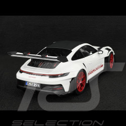 Porsche 911 GT3 RS Type 992 2022 Weissach Package White / Red Pyro Strips 1/18 Norev 187373