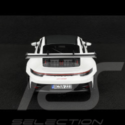 Porsche 911 GT3 RS Type 992 2022 Weissach Package White / Red Pyro Strips 1/18 Norev 187373