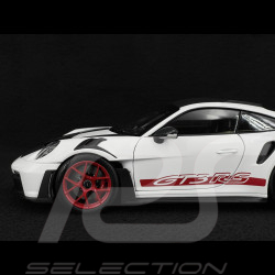Porsche 911 GT3 RS Typ 992 2022 Weissach Package Weiß / Rote Pyro Streifen 1/18 Norev 187373