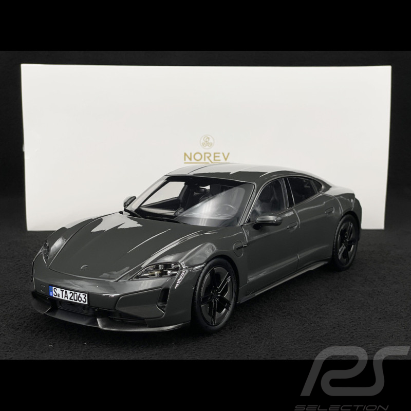 Porsche Taycan Turbo S 2024 Slate Grey Neo 1/18 Norev 187654
