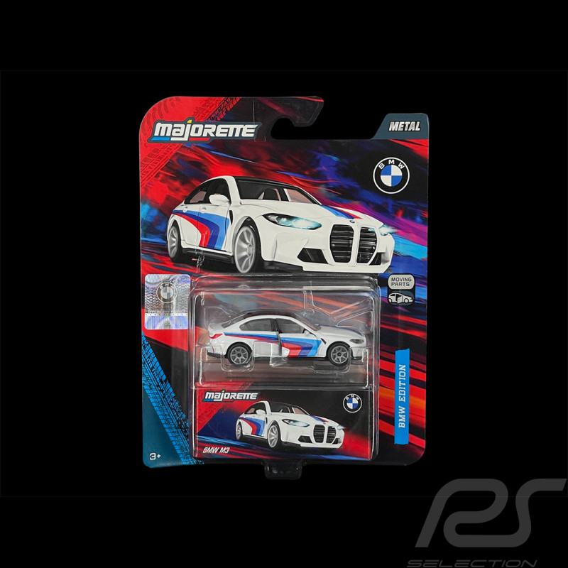 BMW M3 Blanco / Rayas Tricolores 1/64 Majorette 8502101003