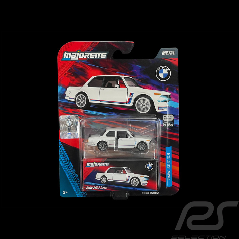 BMW 2002 Turbo Blanco / Rayas Tricolores 1/64 Majorette 8502101003