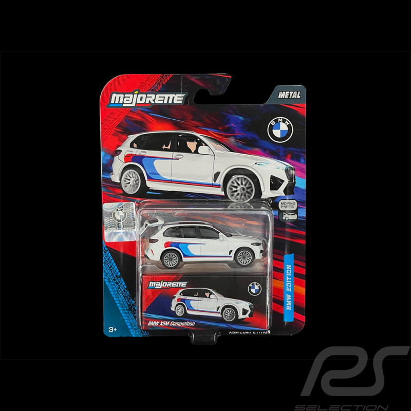 BMW X5 M Competition Blanco / Rayas Tricolores 1/64 Majorette 8502101003