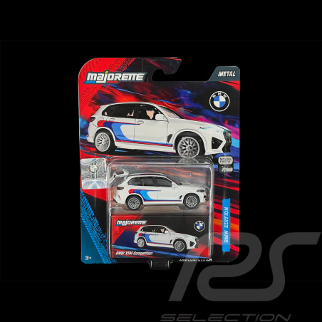 BMW X5 M Competition Blanco / Rayas Tricolores 1/64 Majorette 8502101003