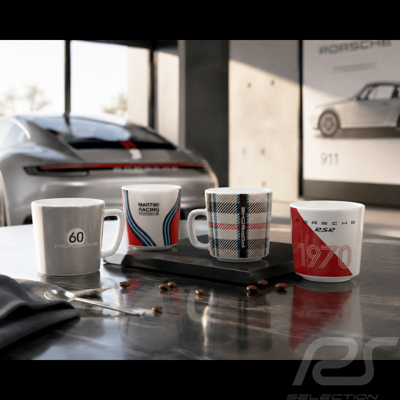 Lot de 4 Tasses Porsche 911 Officielles Expresso