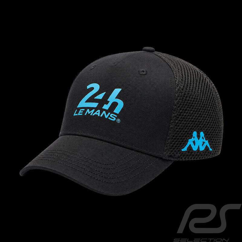 24h Le Mans Cap Kappa Schwarz / Türkisblau 322H18W-A0D - Unisex