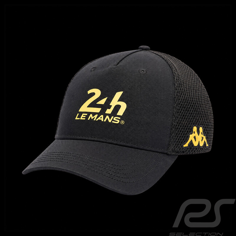 24h Le Mans Cap Kappa Schwarz / Gelb 322H18W-A0C - Unisex