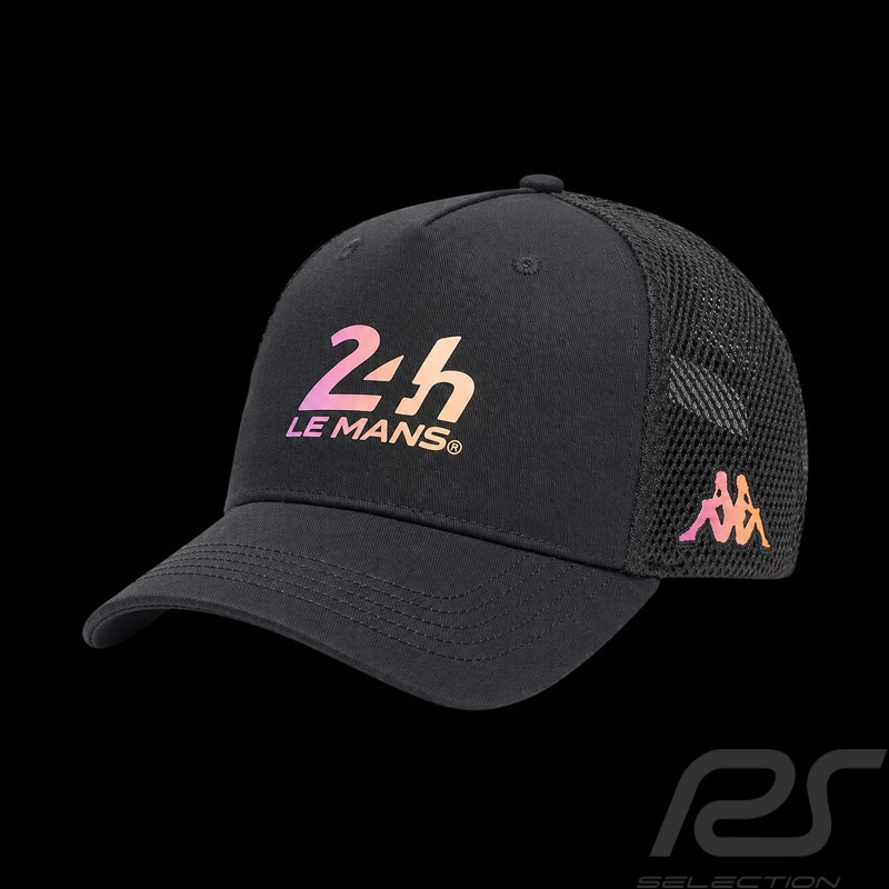 24h Le Mans Cap Kappa Schwarz / Pink / Gelb 322H18W-005 - Unisex