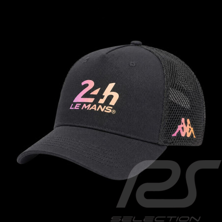 24h Le Mans Cap Kappa Schwarz / Pink / Gelb 322H18W-005 - Unisex