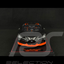 Bugatti W16 Mistral World Record Car 2024 Carbon Black / Orange 1/18 MR Collection BUG015WR