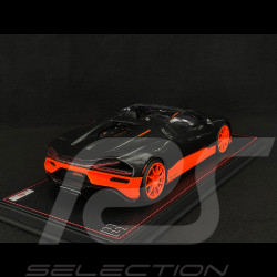 Bugatti W16 Mistral World Record Car 2024 Carbon Black / Orange 1/18 MR Collection BUG015WR