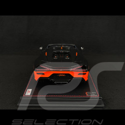 Bugatti W16 Mistral World Record Car 2024 Carbon Black / Orange 1/18 MR Collection BUG015WR